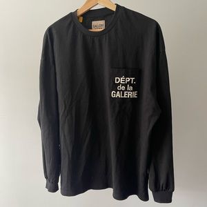 Gallery Dept French Logo Long Sleeve Pocket Tee